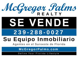 McGregor Palms Realty For Sale Sign